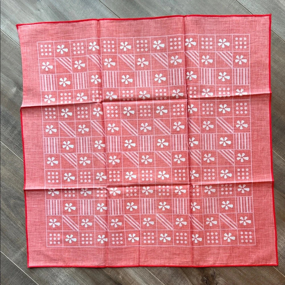 Red Patterned Bandana